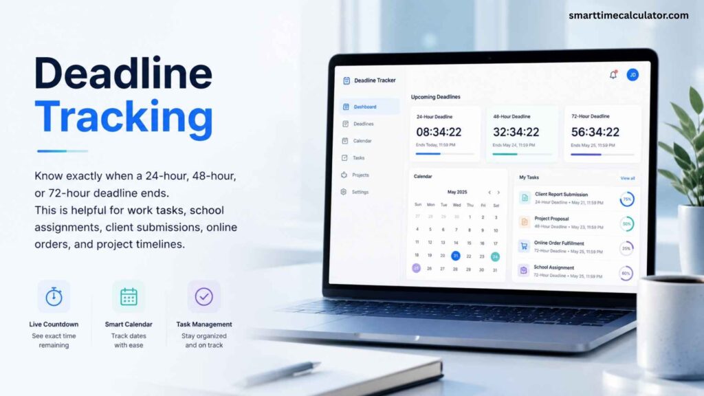 Deadline Tracking - smarttimecalculator.com
